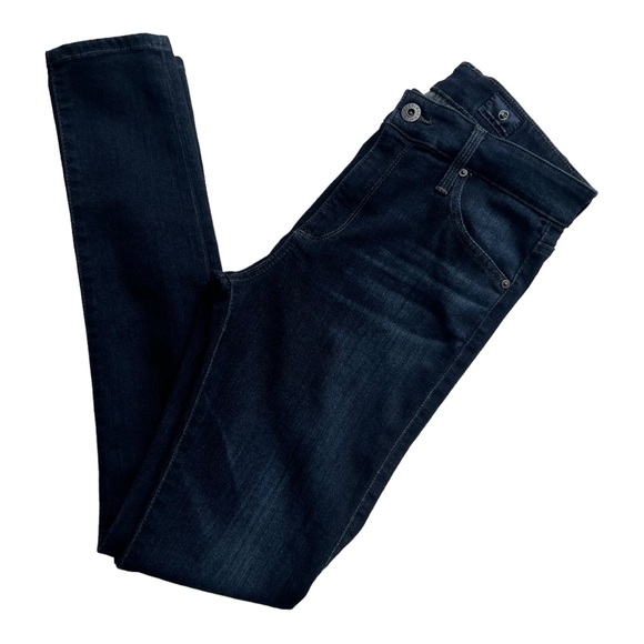 AG Adriano Goldschmied Dark Wash The Farrah High-Rise Skinny Size 27 - Picture 4 of 9